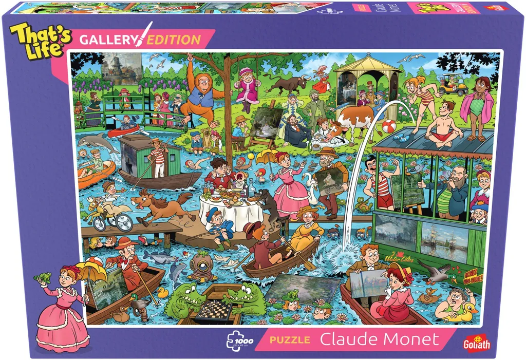 Puzzle 1000 pièces Goliath That's Life Gallery Edition Claude Monet Art