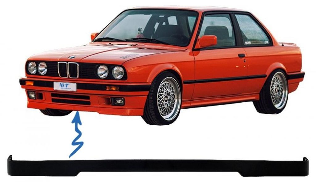 Lèvre de spoiler avant pour BMW Série 3 E30 Berline, Image du produit 