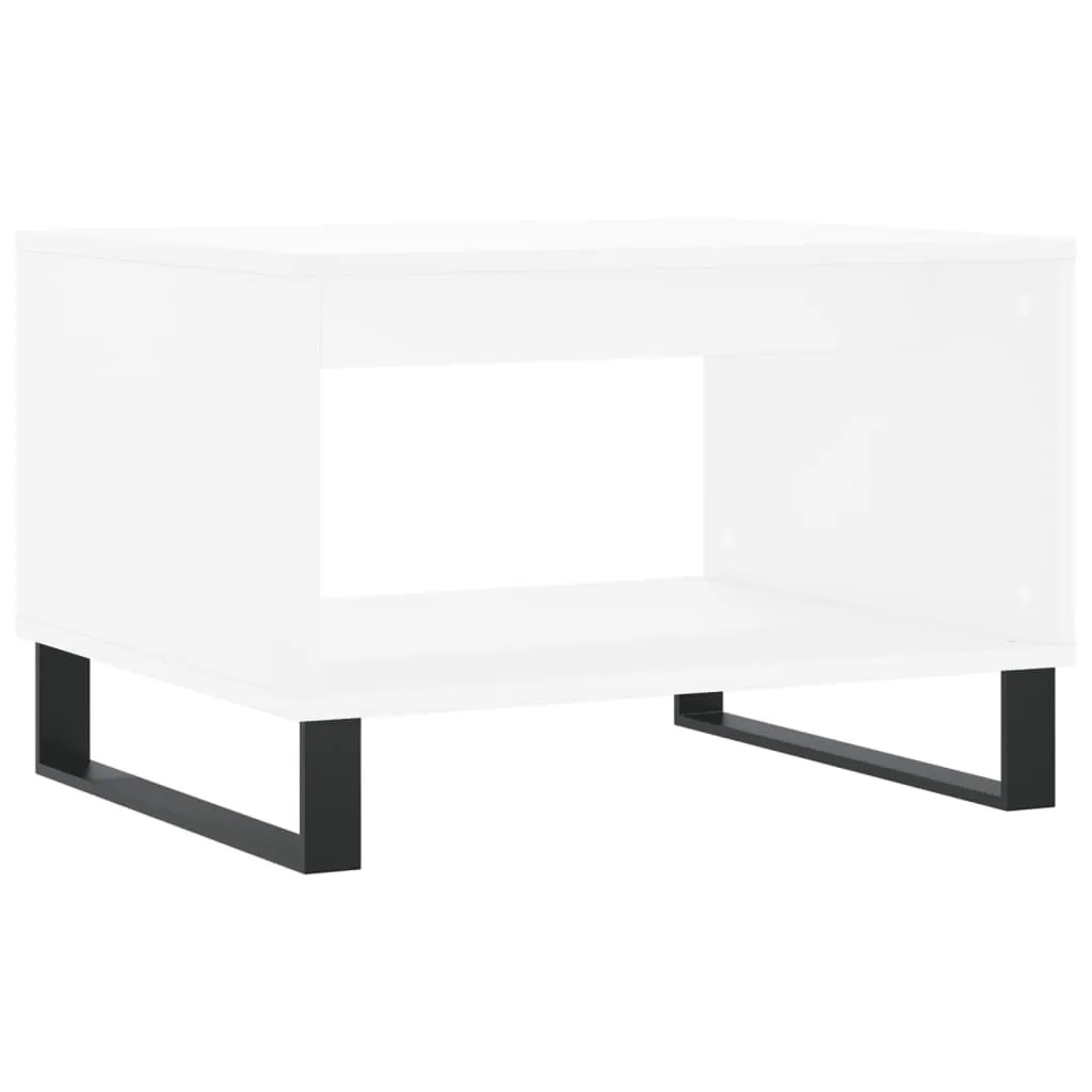 Tavolino Bianco 60x50x40 - Ideale per Casa e Bambini, Facile Pulizia