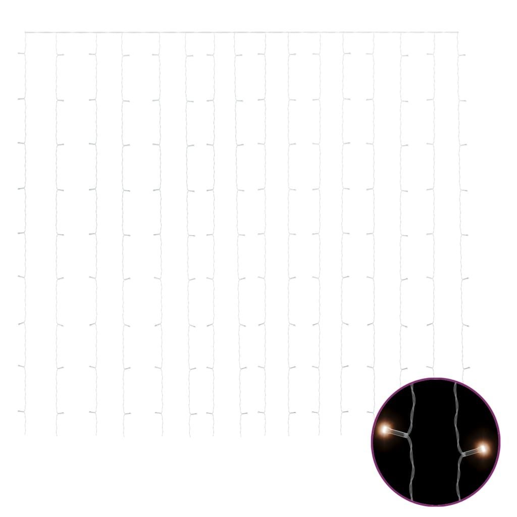 Bajkowa zasłona świetlna, 3x3m, 300 LED, ciepła biel, 8 Zdjęcie produktu 