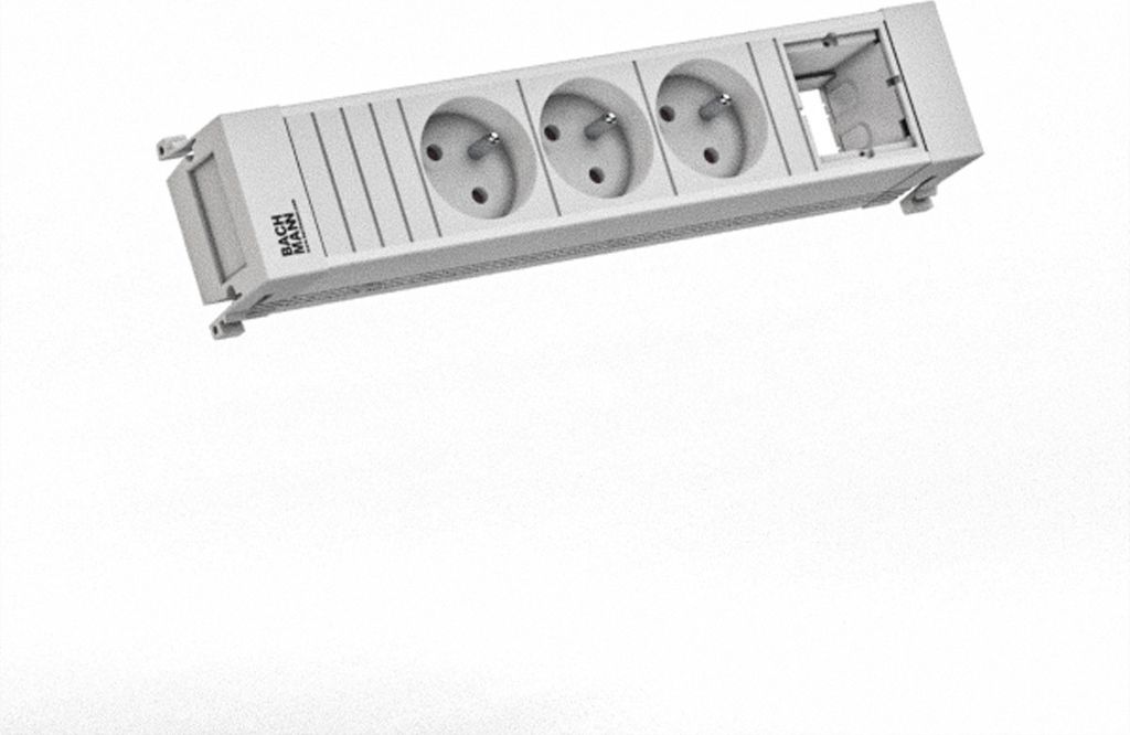 Bachmann Power Frame 3Xute 1Xcm 0,2M Gst18 Ral9010