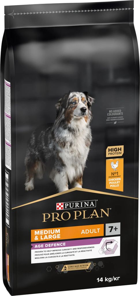 Purina PRO PLAN Medium & Large Adult 7+, Adult, Riese (≥45 kg), Huhn, 14 kg