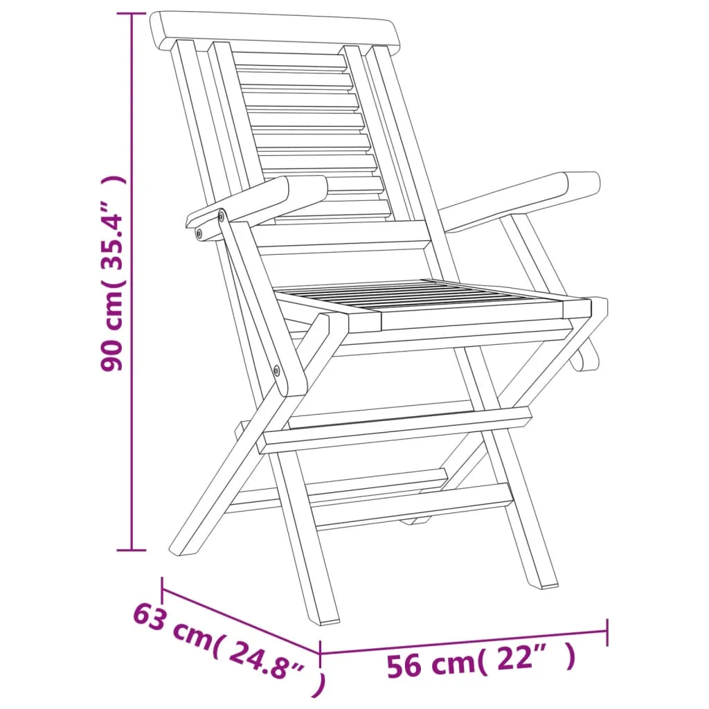 Chaises de jardin robustes en teck lot de 2 résistantes aux intempéries - 9