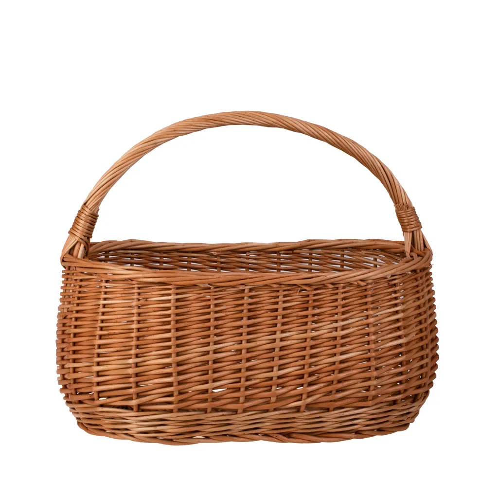 Panier à provisions en osier 41x25cm - Cabas tressé modèle Ref-41