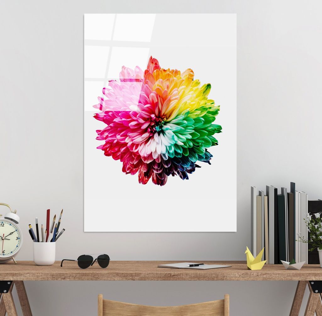 Wallity, UV-202 70 x 100, Dekorative Malerei aus gehärtetem Glas, 100 % gehärtetes Glas, Mehrfarbig, 70 x 100 cm