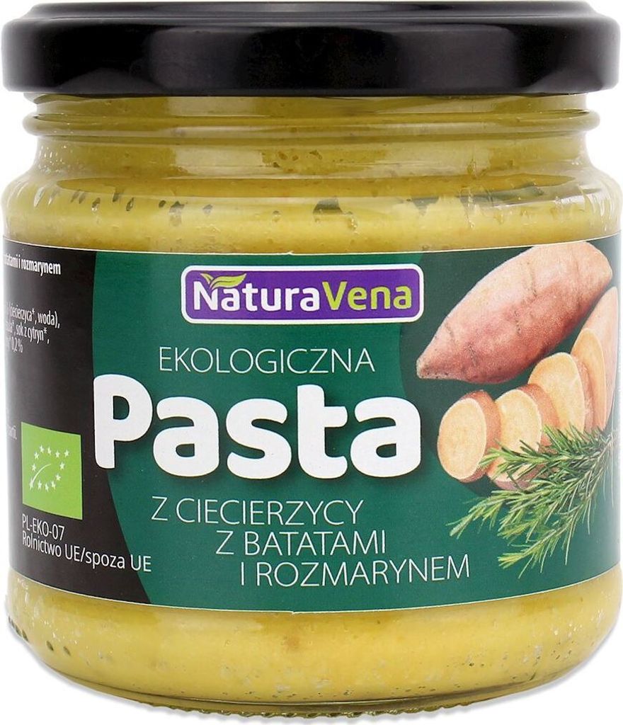 SÜSSE PASTE MIT KICHERERBSEN UND ROSMARIN 185 g - NATURAVENA