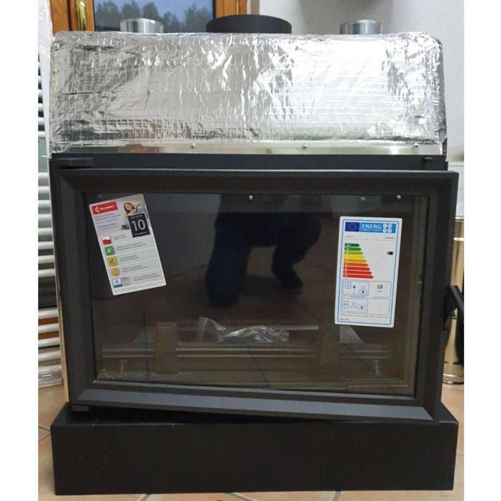 Holzkamin mod. Oliwia 18 kw mit Belüftung