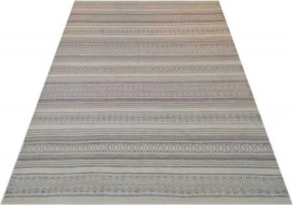 Tapis Scottia Taupe 160x230 cm - Grand Tapis de Salon Design Moderne