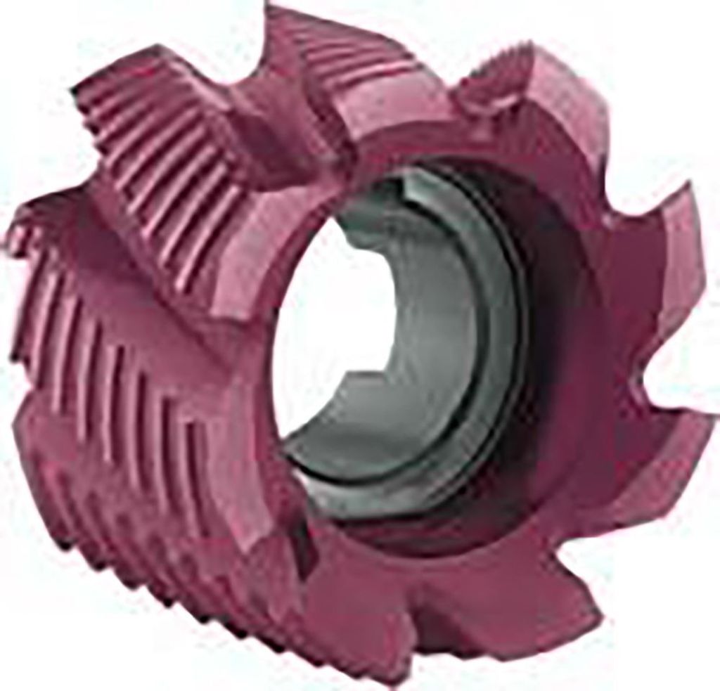 FORMAT Walzenstirnfräser DIN1880 HSSE TiCN 100 x 50 NR, Durchmesser:40 mm, Typ:NR, Schneidstoff:HSS