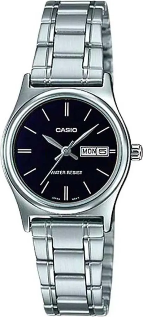 Regalo Donna: Orologio Casio LTP-V006D-1B2 Acciaio e Nero | Elegante