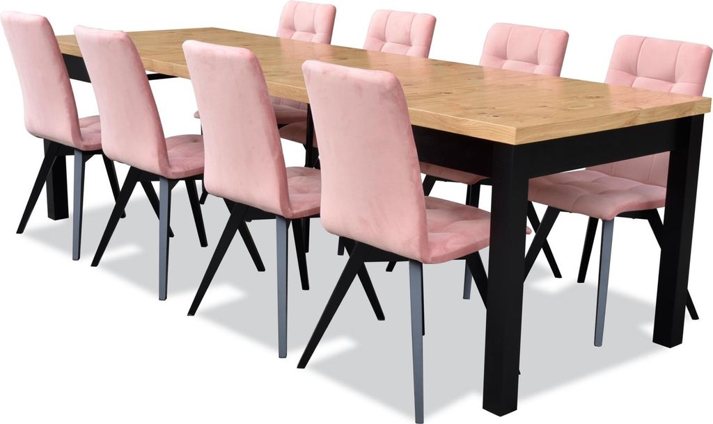 Modern Esszimmer Möbel Esstisch + 6 Stühle Komplett Garnitur 7tlg. Set Gruppe
