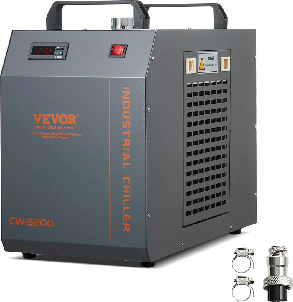 VEVOR CW-5200 Refroidisseur d'eau Industriel 7L pour Graveur Laser CO2