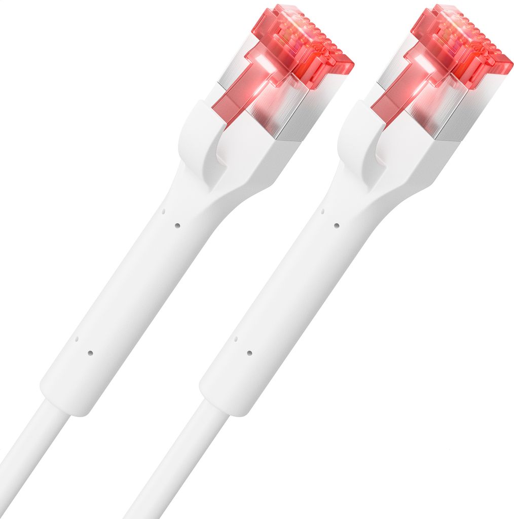 deleyCON 5m CAT6a Patchkabel SLIM (10 Gbit/s, Kupfer) Gigabit Netzwerkkabel Ethernet Cable Kabel RJ45 Stecker POE CAT 6 LAN für Patchpanel PC PS5 ...