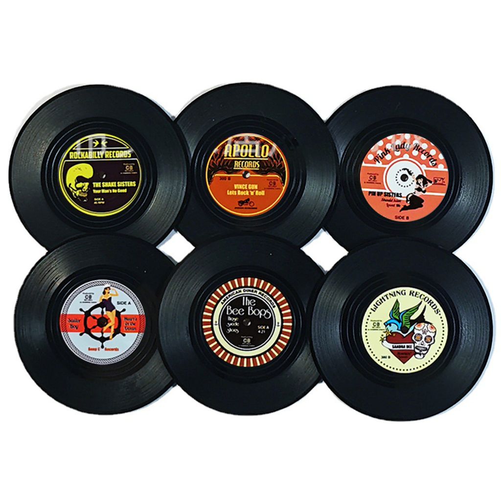 Retro Vinyl Schallplatten Untersetzer