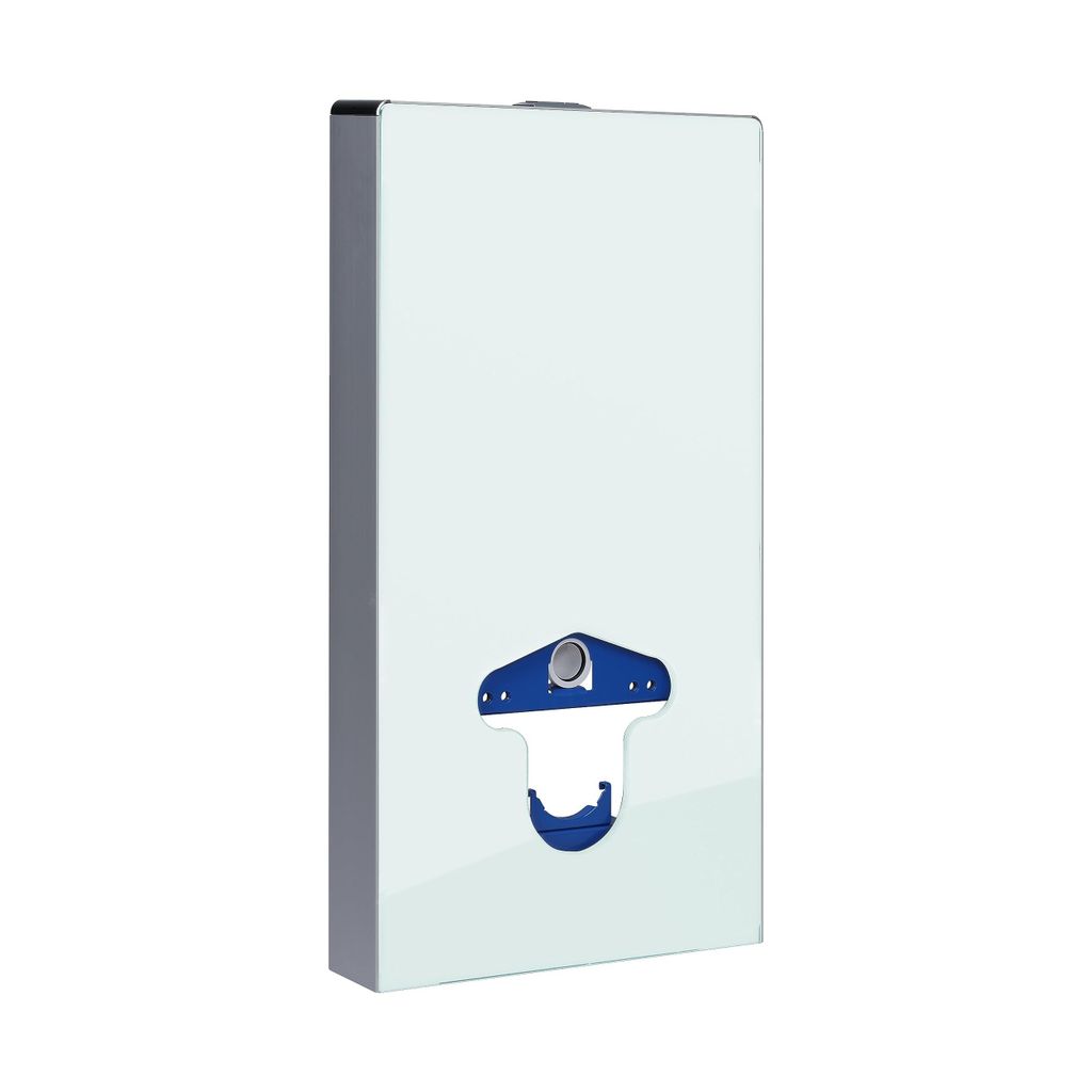 Balneo | Stützrahmen Wand-wc - Milchig - Tragkraft 400 Kg - Glasständer - Fixrahmen-glas