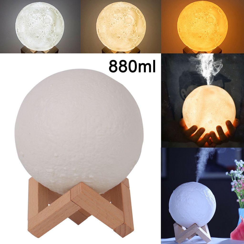 LED Ultraschall Duftöl Aroma Diffuser Luftbefeuchter Humidifier Diffusor 3D Glas 