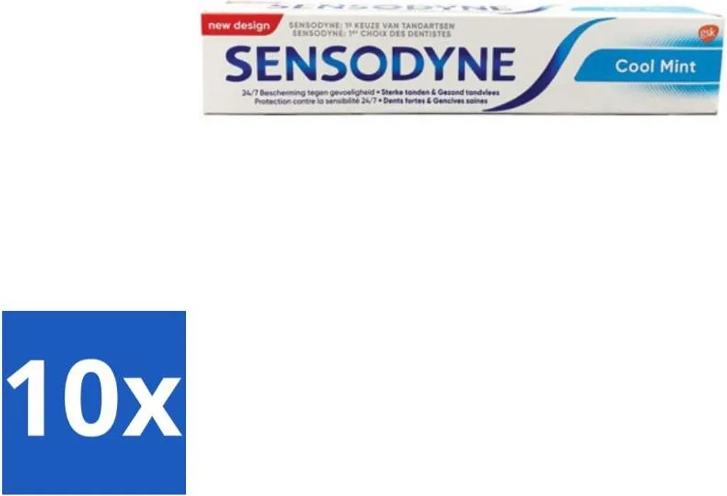 Sensodyne Cool Mint Confezione 10x75ml | Igiene Orale Professionale