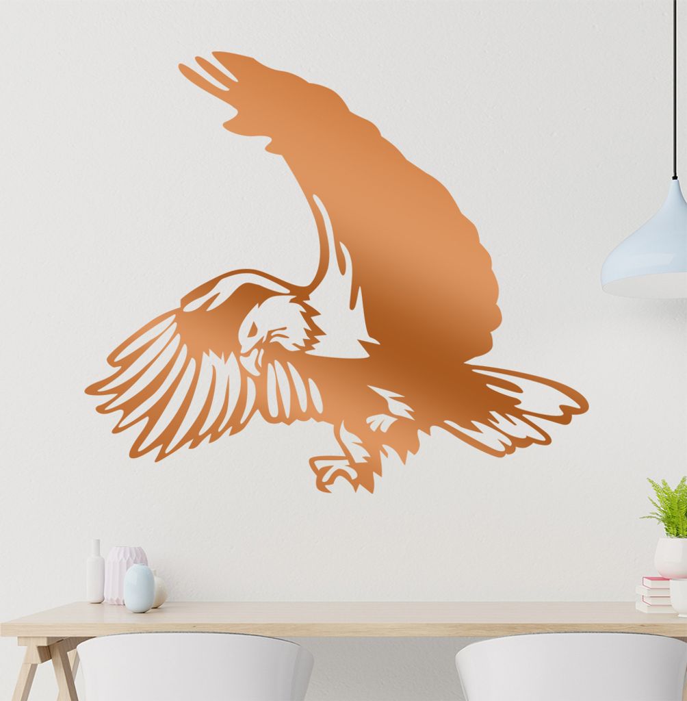 Adler Wandtattoo in 6 Größen - Wandaufkleber Wall Sticker - Dekoration, Küche, Wohnzimmer, Schlafzimmer, Badezimmer