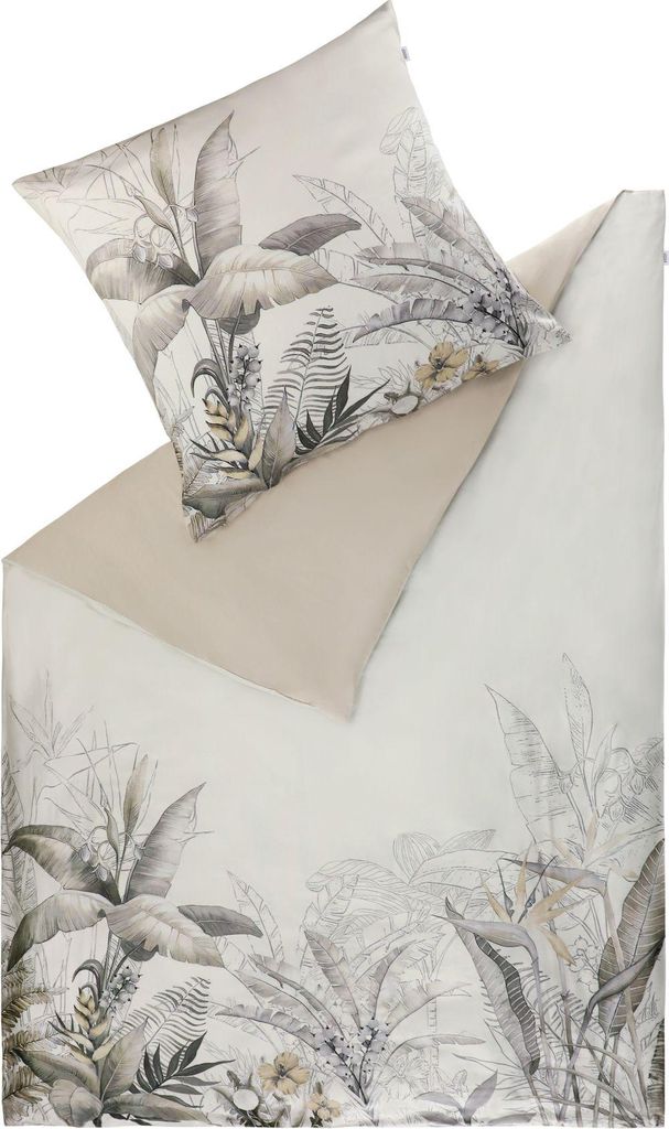 Schöner Wohnen Bettwäsche Tropical Farbe beige Größe 135x200+80x80