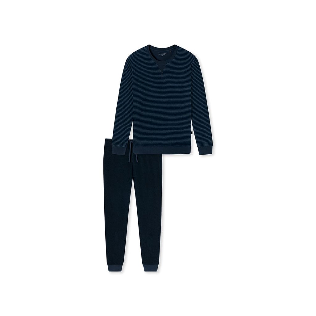 Schiesser  Schlafanzug Pyjama kurz blau Gr 48/S 
