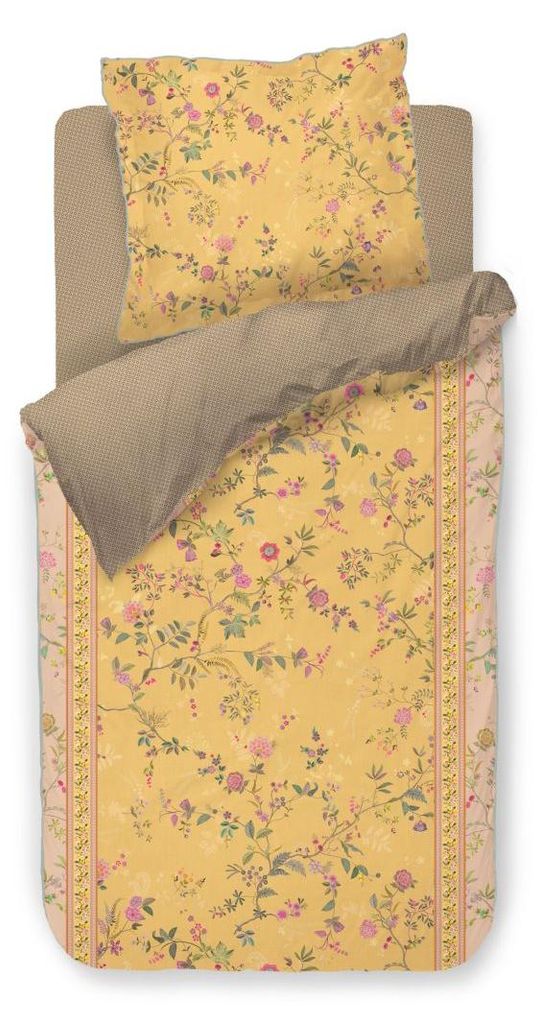 PIP Studio Bettwäsche DE PIP Bodhi Flower Yellow 200x200 Gelb