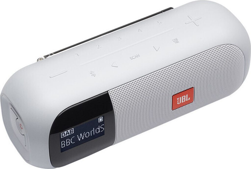 Přenosný analogový a digitální tuner JBL 2, bílý Obrázek produktu 3