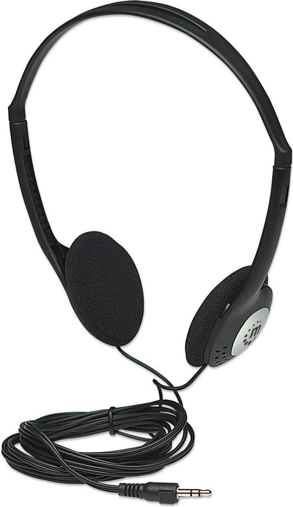 MANHATTAN Kopfhörer Stereo 3.5mm schwarz retail Immagine del prodotto 