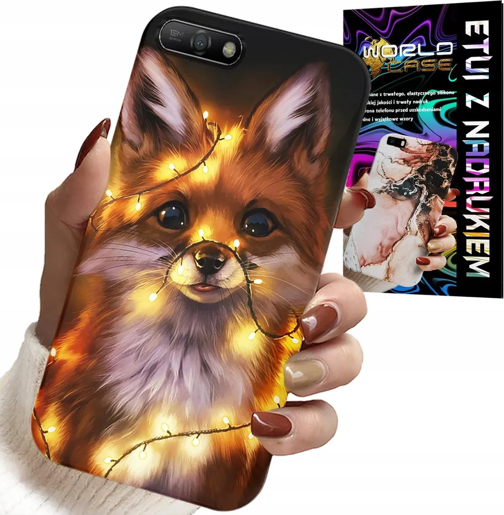 Cover Huawei Y6 2018 Dolce Volpe Foresta - Regalo Perfetto con Vetro