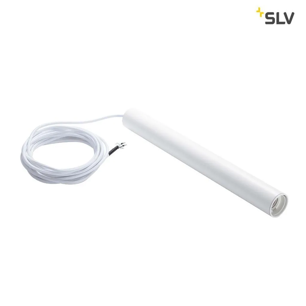 Suspension E27 Blanche Câble Ouvert pour Raccordement Plafond Difficile