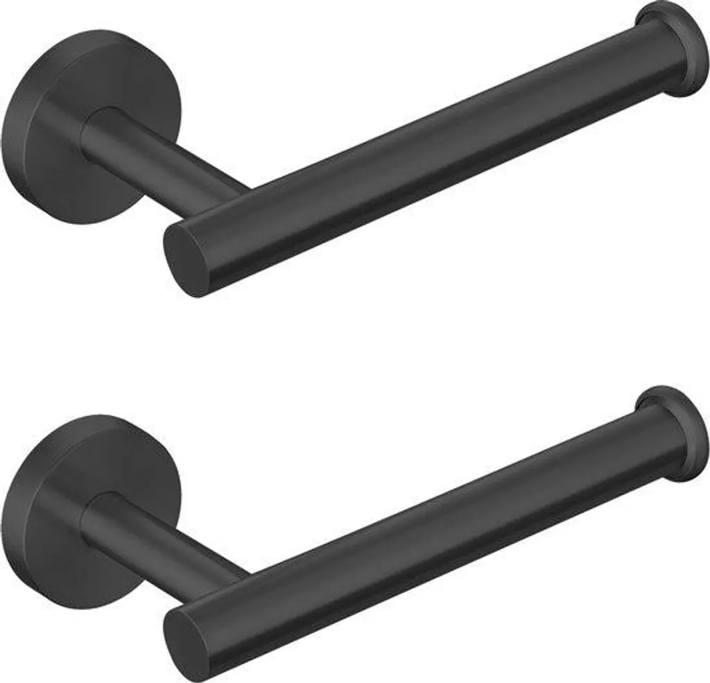 Support rouleau papier toilette noir pour cuisine et salle de bain