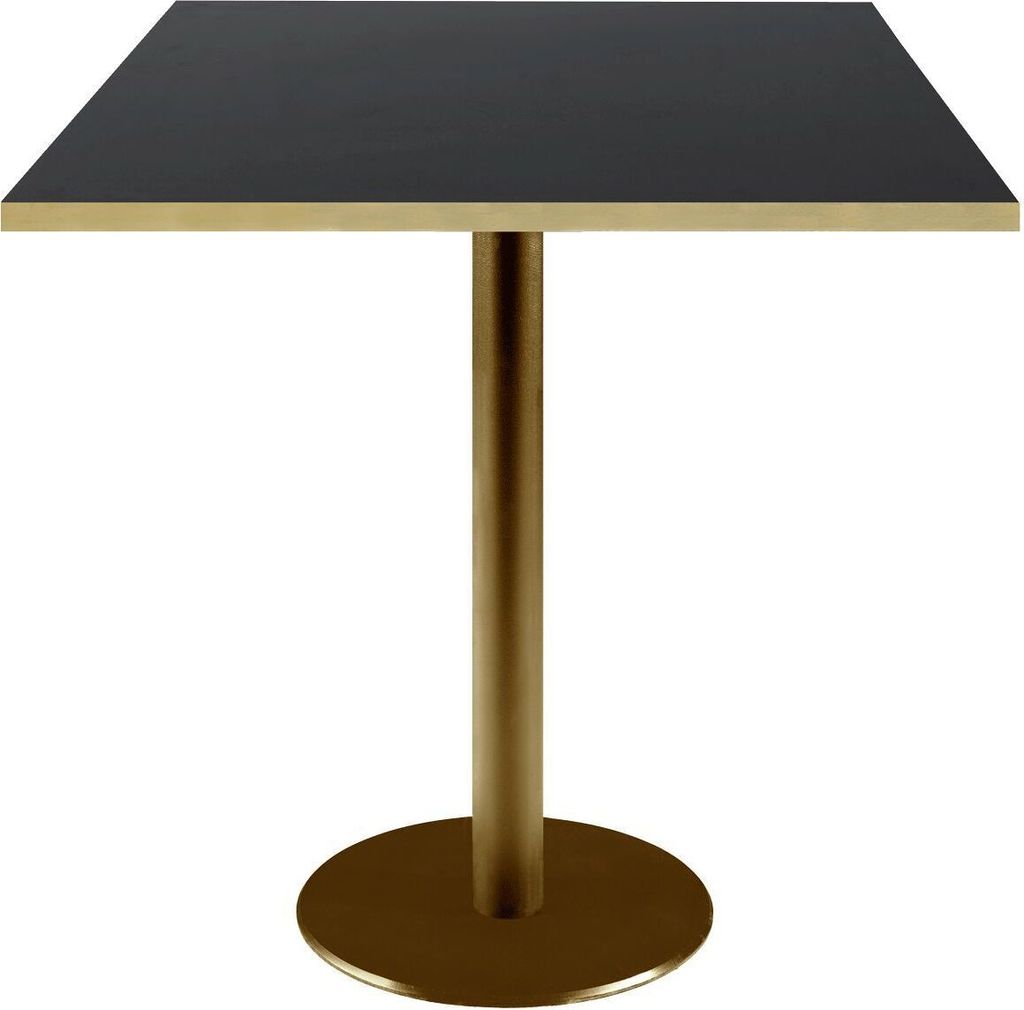 Tisch 70 x 70 cm Rom schwarz Bistro