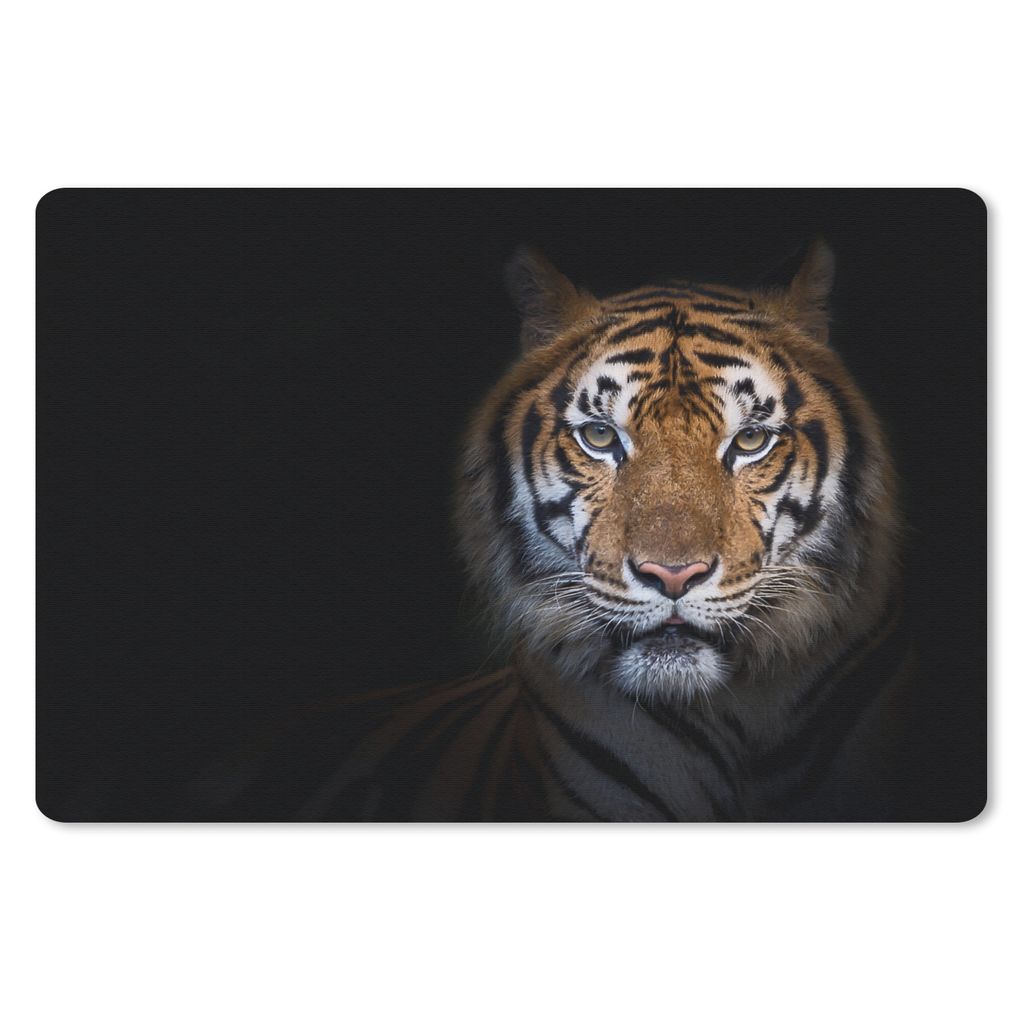MuchoWow Mauspad Mousepad Tiger - Tier - Porträt 27x18 cm - Mousepads - Maus Mat - Pad - Mausunterlage - Büroartikel - Desk Matten