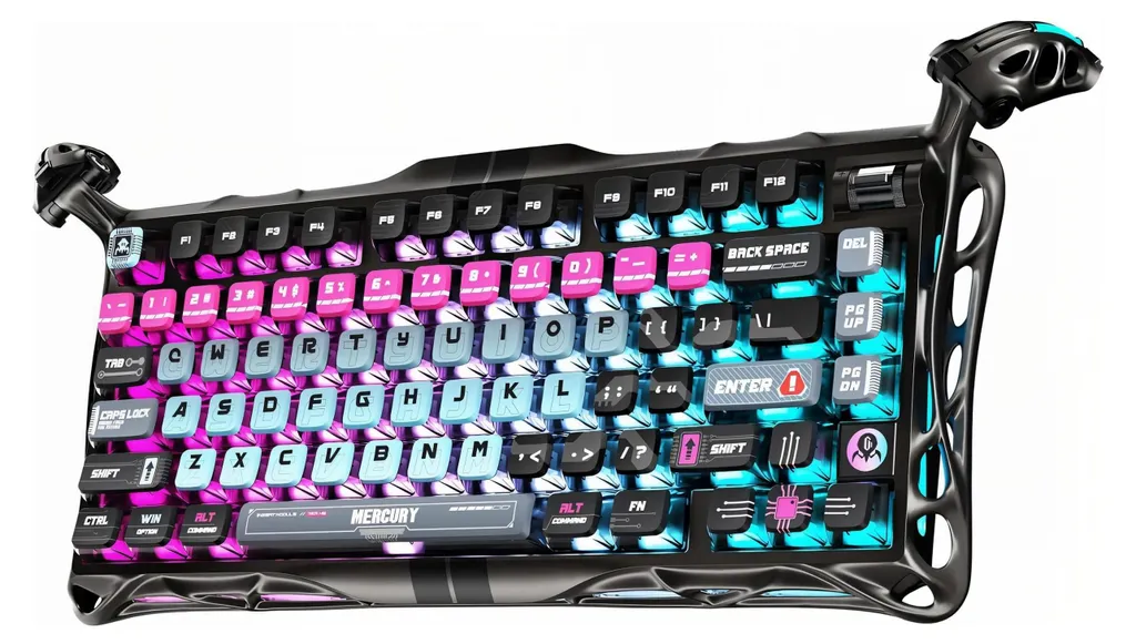 Clavier Gaming 75% Mercury V75 Pro Magnétique pour Setup Cyberpunk Pro