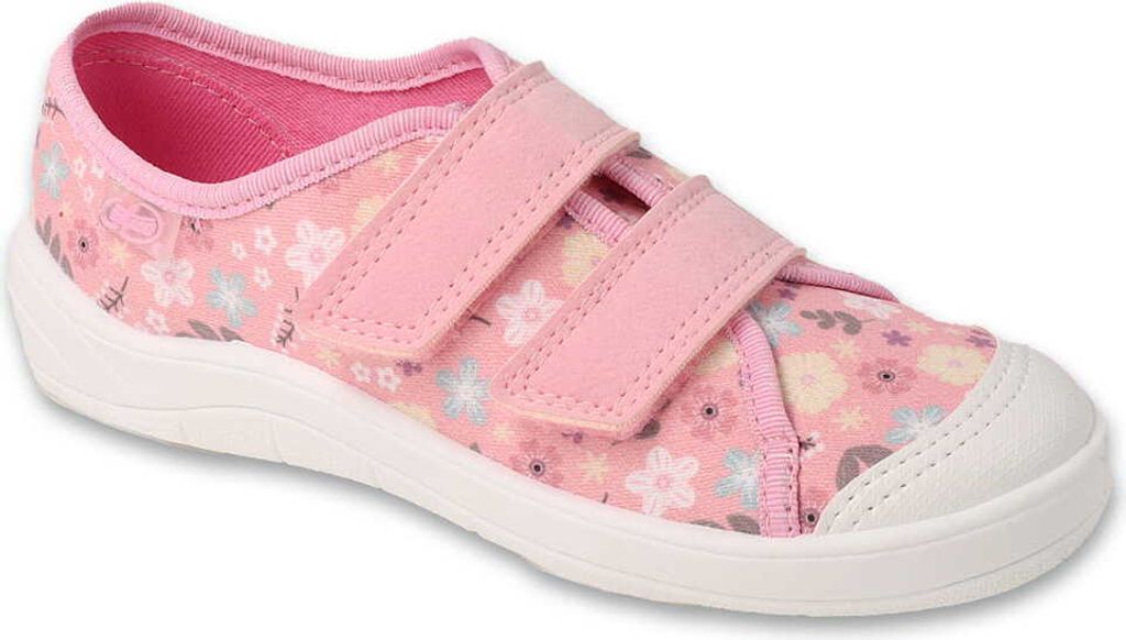 Canvas-Sneaker Befado Tim 772X010 772Y010 rosa mit Blumen