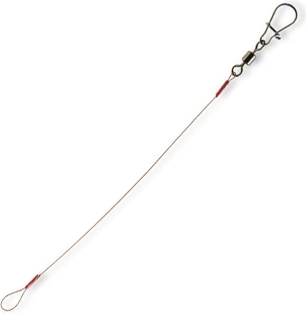 Daiwa Tournament Stahlvorfach Stahldraht 1x19 2Stk. 25cm 12kg