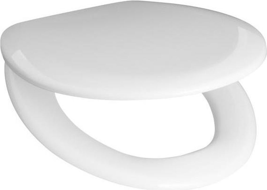 Jika Toilettensitz Zeta aus Termoplast, Weiß, 40 cm x 37 cm x 4 cm (L x B x H)