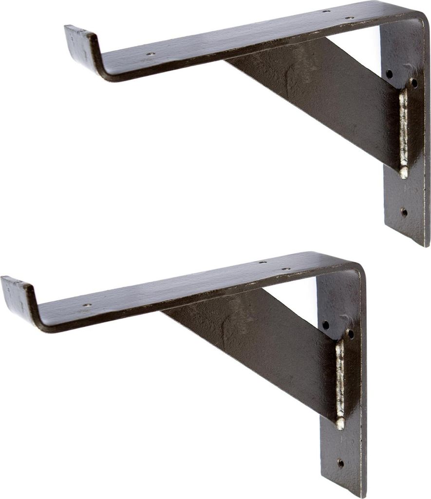 2x Gallows Stil Gerüstbrett Regalhalterung Antike Wandhalterungen 240mm RAW