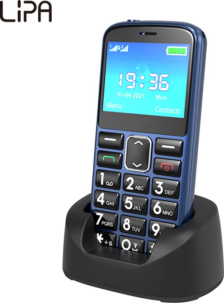 Lipa F70 Seniorenhandy 4G - Seniorenhandy - Senioren Telefon - Schnelles Laden über USB-C - Akku - Bluetooth - Kamera - SOS-Notruftaste - Große T...