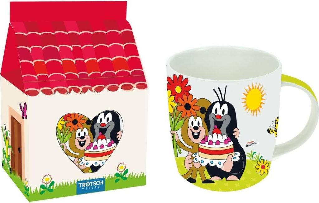 Tasse "Der kleine Maulwurf" im Papphaus