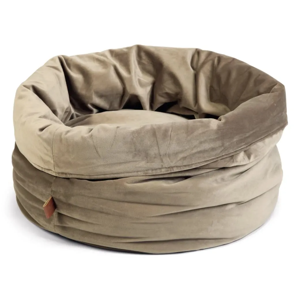 Cuccia Gatto Fluco Designed by Lotte - Letto in Velluto Grigio 45cm