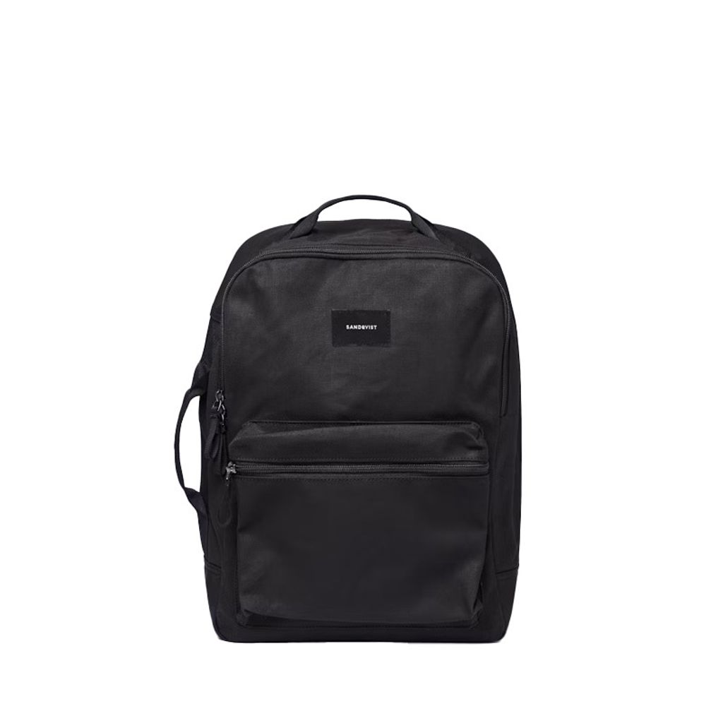 Sandqvist August Rucksack, Schwarz One Size