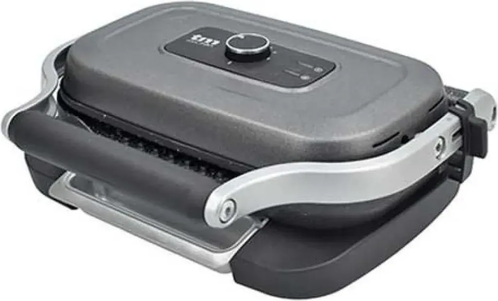 Grill Électronique Gris TM 220-240V - Puissance Réglable et Design Inox