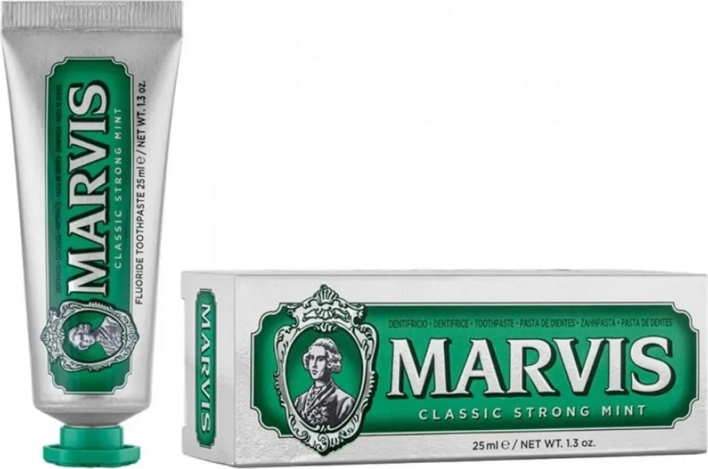 Marvis Toothpaste Classic Strong Mint (25 ml) Productafbeelding 