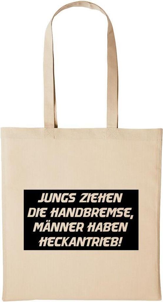 Huuraa Baumwollbeutel Jungs Handbremse Männer Heckantrieb Geschenk Einkaufstasche Natural 10 Liter Baumwolle Jungs Handbremse Männer Heckantrieb Acc