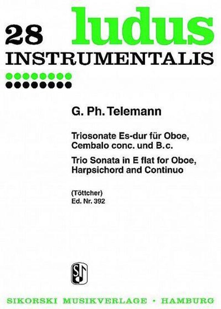 Triosonate Es-Dur für Oboe,konzertierendes Cembalo und Bc
