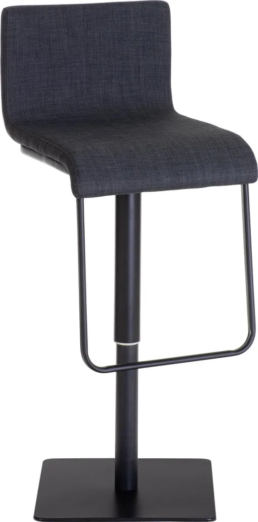 Tabouret de bar réglable avec dossier et repose-pieds, charge 240kg