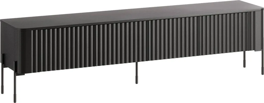 Meuble TV Noir 190 cm : Solution Idéale pour Ranger vos Appareils