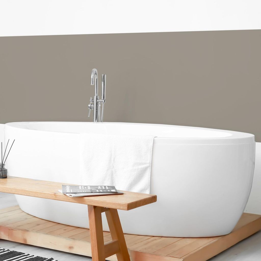 Wandverkleidung Bad mit Motiv selbstklebend - 0.35 mm Wandpaneel matt wasserfest Design grün Unifarben Badrückwand fugenlos 350x90 cm