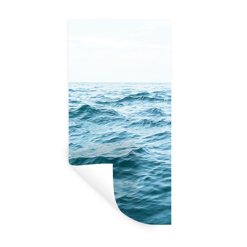 MuchoWow Wandtattoo Wandsticker Wandaufkleber Meer - Wasser - Natur - Ozean 20x40 cm Selbstklebend und Repositionierbar - Selbstklebend - Fototap...