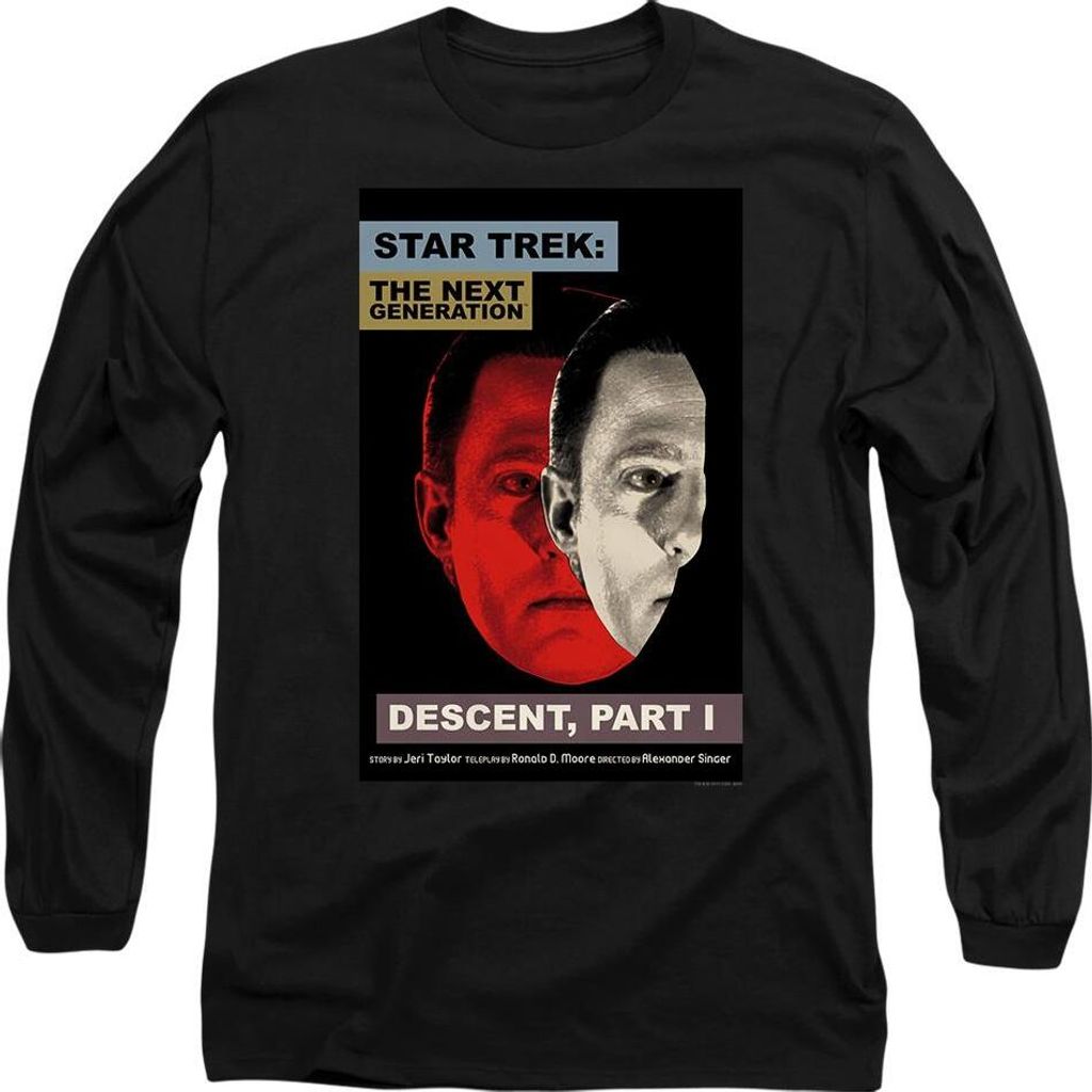 Star Trek - "The Next Generation Season 6 Episode 26" T-Shirt für Herren/Damen Uni TV10090 (XXL) (Schwarz)